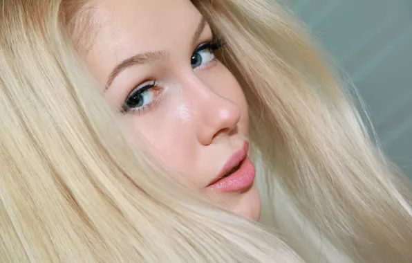 Look, girl, hair, blonde, Pico