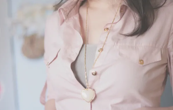 Picture gold, mood, heart, blouse, buttons, shirt, jacket, suspension
