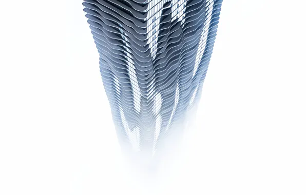 Fog, Tower, The city, Chicago, The building, City, Sky, Il