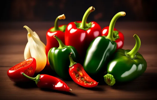 Light, table, bright, Board, food, harvest, green, red