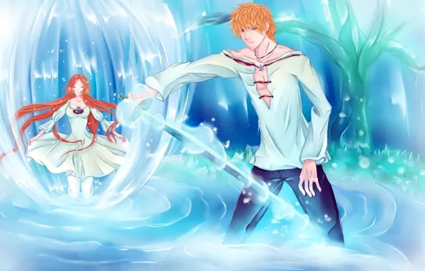anime water sword
