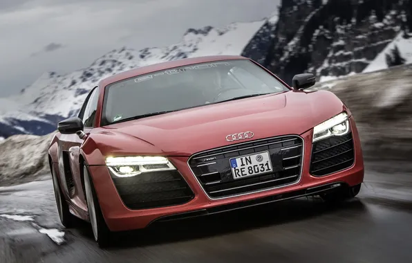 Car, light, Audi, lights, Prototype, light, e-tron, Front