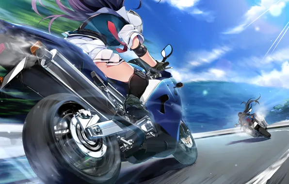 Girls, speed, chase, Grisaia: Phantom Trigger