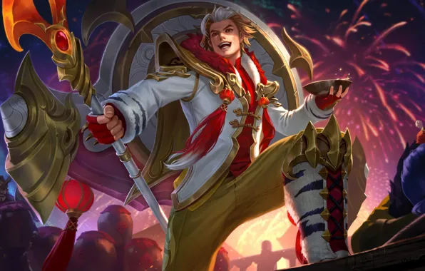 The game, boots, guy, shield, bowl, King of Glory, The king of glory