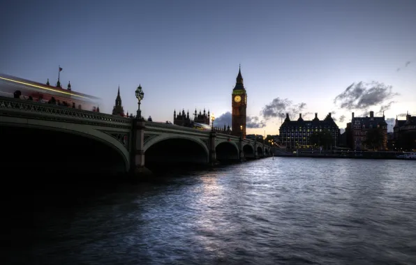 Bridge, river, watch, London, home, Gib-Ben