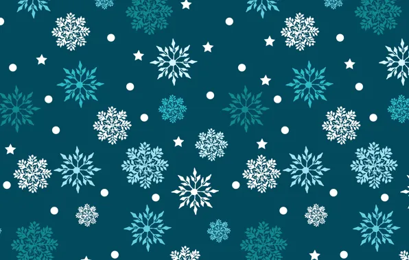 Picture winter, snow, snowflakes, background, blue, Christmas, blue, winter