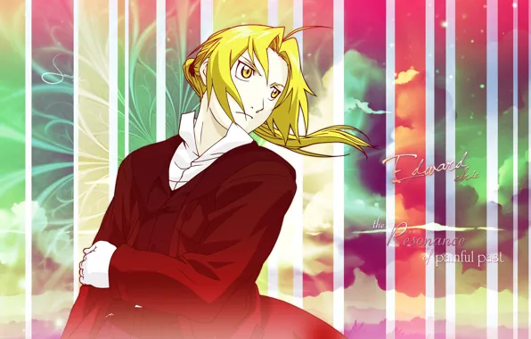 Anime, art, guy, blonde, Fullmetal Alchemist