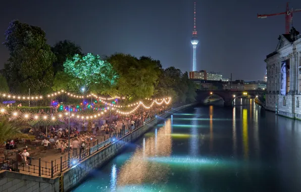 Lights, the evening, Germany, Berlin