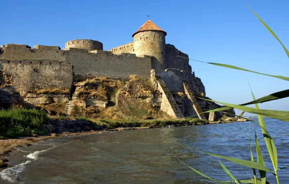 Sea, rocks, shore, fortress, Ukraine, Akkerman fortress, Bilhorod-Dnistrovs'kyy, Akkerman fortress