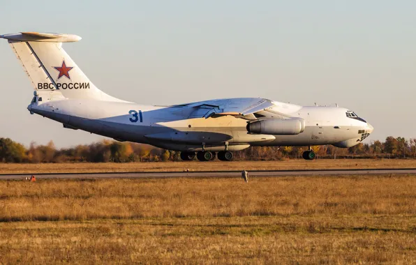 Picture landing, RUSSIAN AIR FORCE, Il-76TD, The Air Base Engels