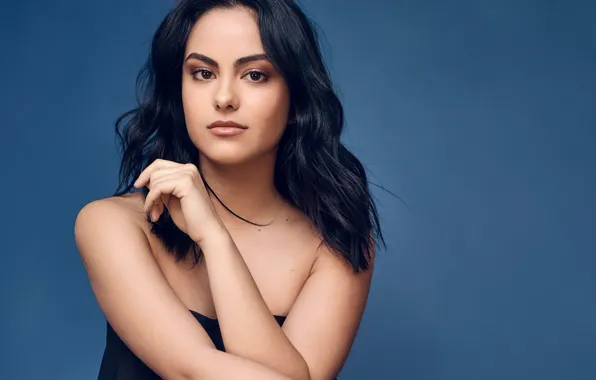Picture look, girl, pose, photo, hair, brunette, beautiful, Camila Mendes