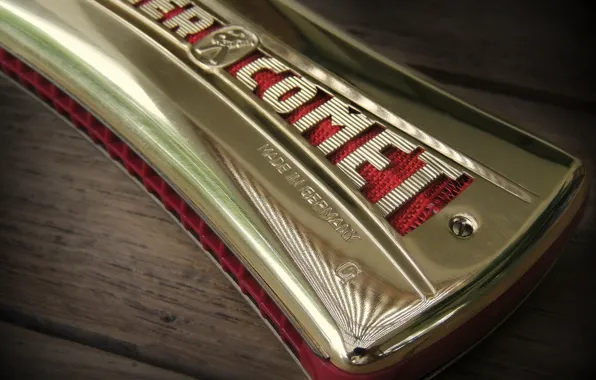 Picture macro, musical instrument, Harmonica