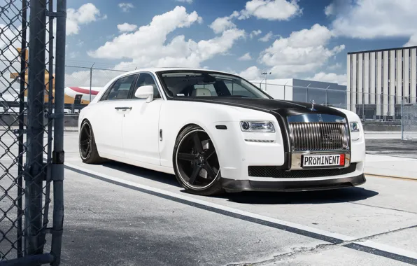 Picture tuning, white, Rolls Royce, Ghost, tuning