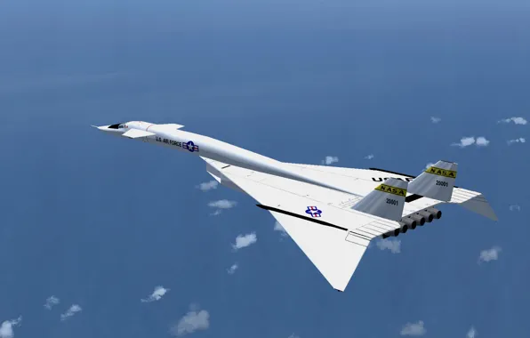The sky, flight, the plane, liner, North American, Valkyrie, XB-70