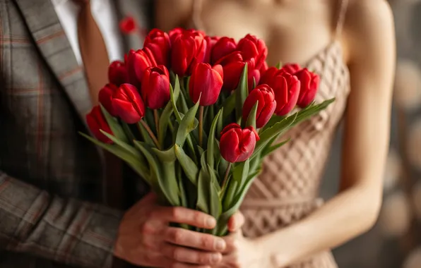 Flowers, holiday, bouquet, spring, tulips, March 8, AI art, universal holiday background