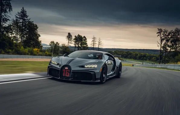 Grey, track, Bugatti, Chiron, 2020, Chiron Pur Sport