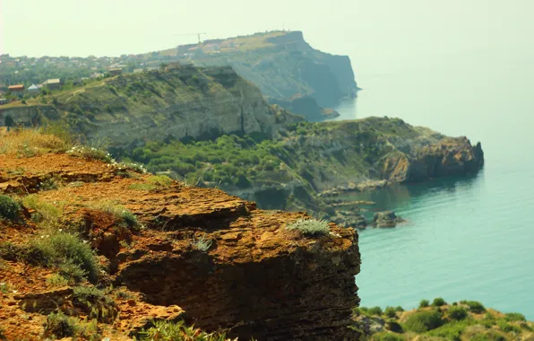 Sea, rocks, Crimea, Cape Fiolent