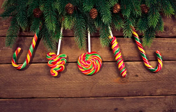 Tree, New Year, Christmas, lollipops, Christmas, wood, Merry Christmas, Xmas
