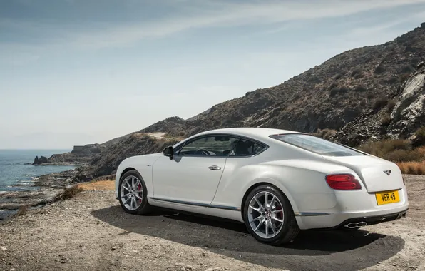 Picture road, mountains, coupe, bentley