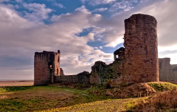 Picture grass, light, photo, castle, city, wall, wall, landscapes