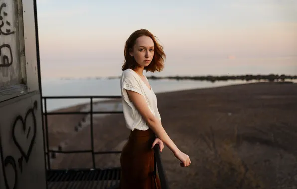 The wind, freckles, redhead, ginger, Aleks Five