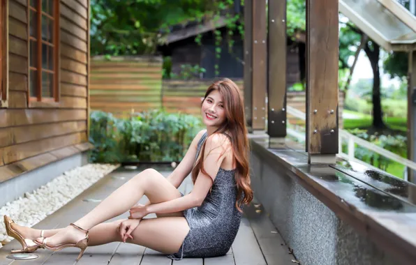Picture girl, smile, Asian