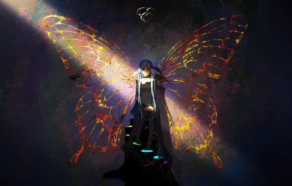 Girl, wings, E=mc²