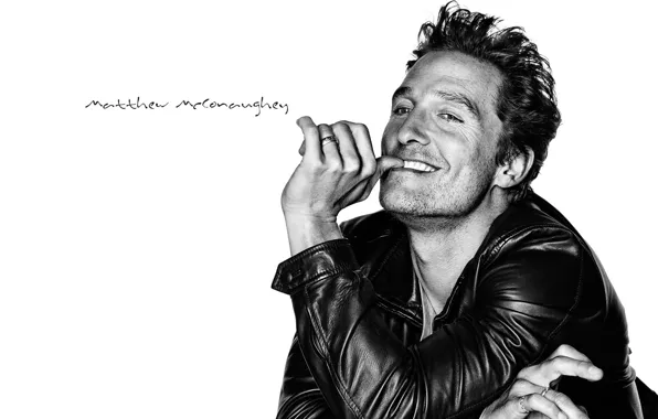 Smile, background, jacket, male, actor, Matthew McConaughey, Matthew McConaughey