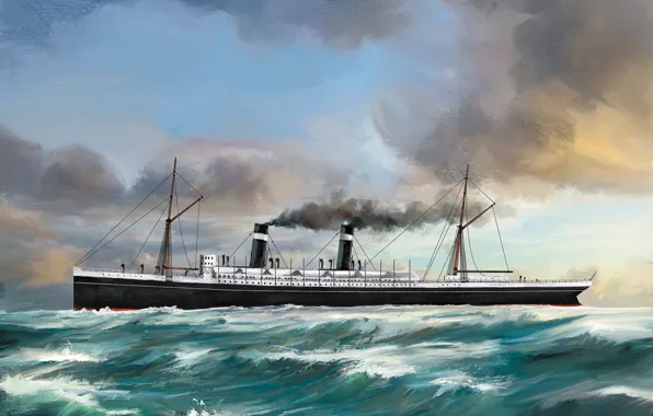 Wave, ship, Transatlantic Ships, st-louis