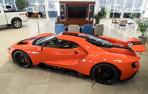 Picture orange, Ford GT, sports car, 2020 Ford GT