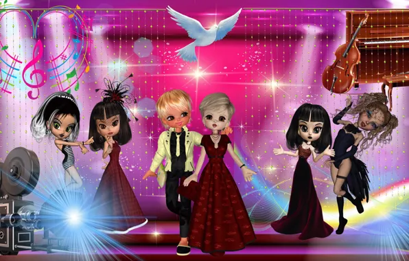 Mood, scene, doll, Concert, shooting, artists