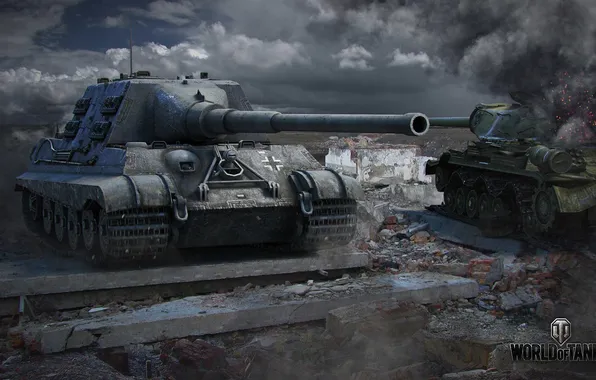 Picture tank, tanks, WoT, World of tanks, tank, World of Tanks, Hunting tiger, tanks