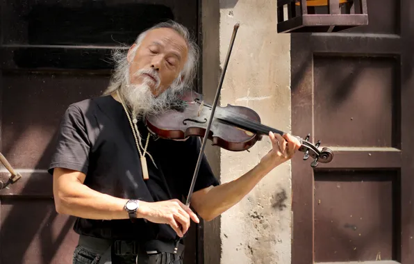 Music, violin, people