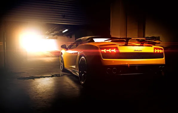 Picture Lamborghini, Superleggera, Gallardo, Sun, Yellow, LP570-4