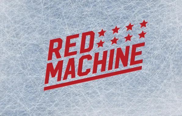 Machine, stars, letters, background, the inscription, ice, minimalism, Team