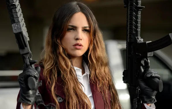 Picture Eiza Gonzalez, Baby Driver, Baby on the drive