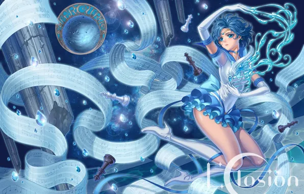 Girl, Tape, art, Sailor Moon
