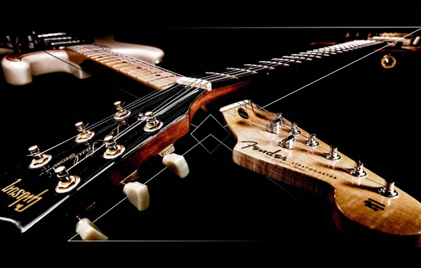 Macro, music, background, guitar