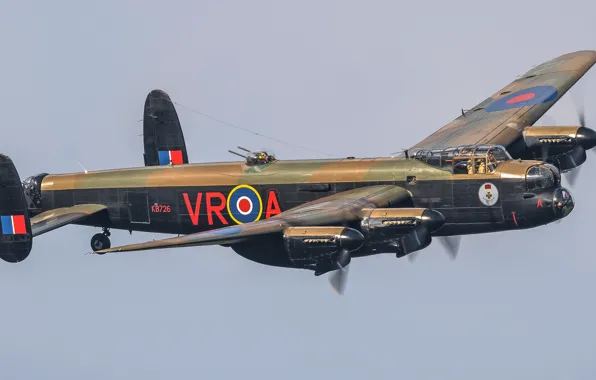 Picture bomber, four-engine, heavy, Lancaster