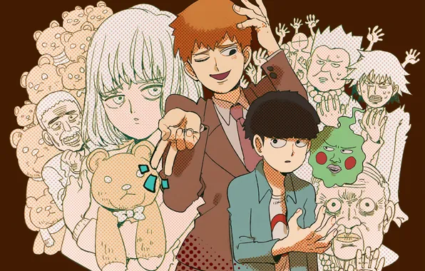 People, cast, Mob Psycho 100, Kageyama Shigeo, Mob psycho 100, Arataka Reigate, Dimples