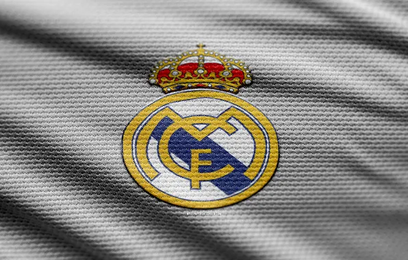 Logo, White, Football, Real Madrid, Soccer, La Liga, Hala Madrid, Emblem