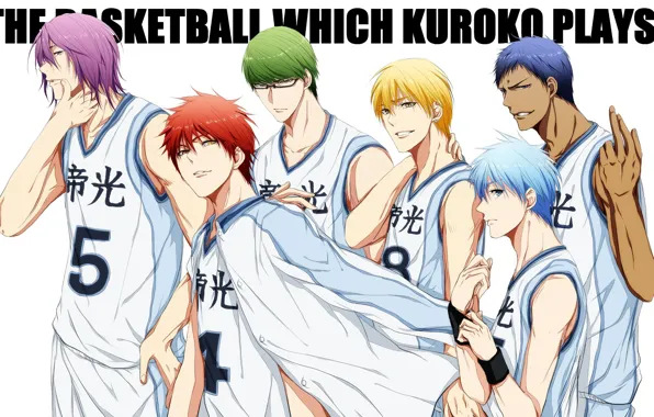 Sport, anime, art, team, guys, Kuroko's Basketball, Kuroko from the Baske