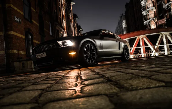 Night, Mustang, Ford, Mustang, Matt, Ford, matt, night