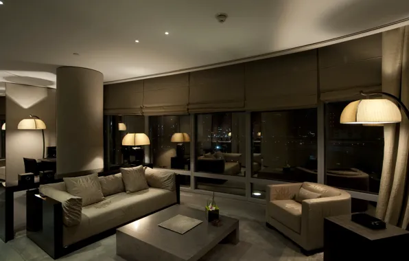 Design, style, room, sofa, interior, chair, apartment, dark
