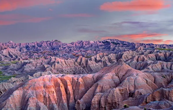 Mountains, USA, Badlands National Park, South Dakota, Badlands