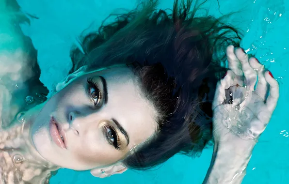 Water, girl, background