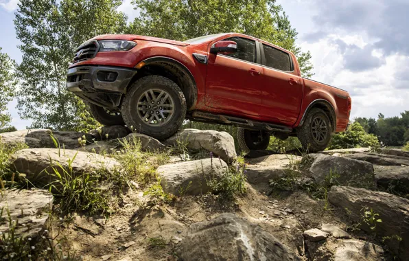 Picture stones, vegetation, Ford, pickup, Ranger, Lariat, Tremor, 2021