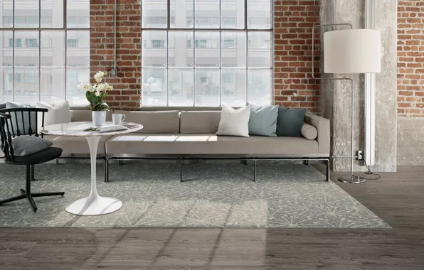 Style, interior, living room, loft
