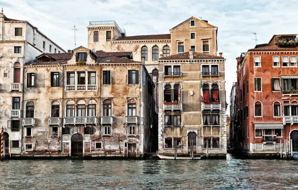Picture water, house, The city, Venice