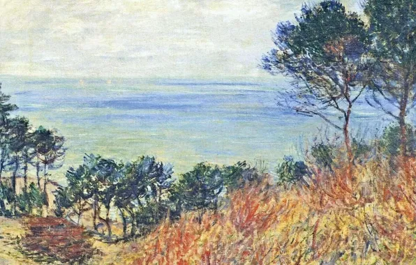 Wallpaper Claude Monet, picture, The Coast Varanzhvile, landscape